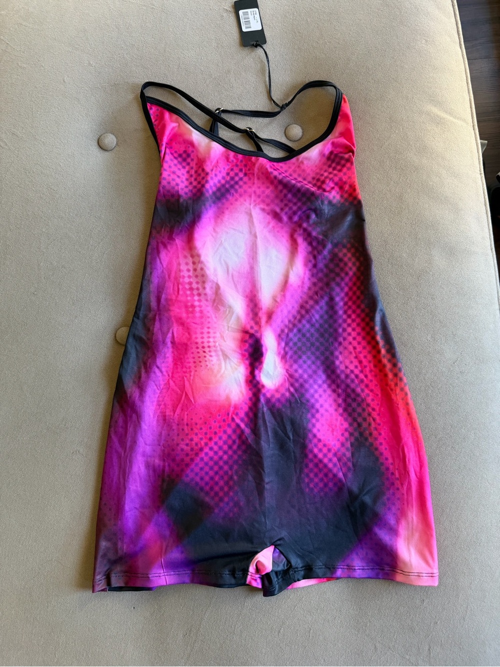 Fuchsia, Magenta & Black Ombre Active Romper